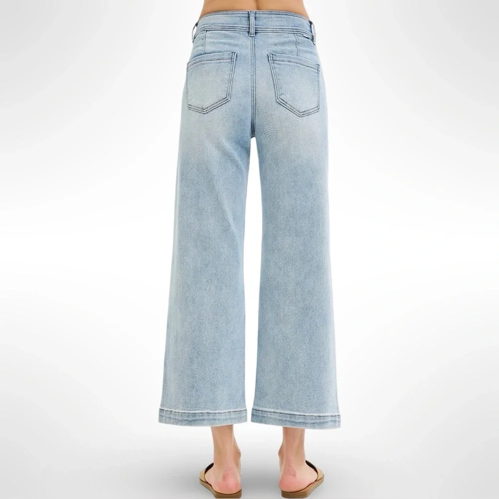Risen Light Blue Jeans - Picture 4 of 12